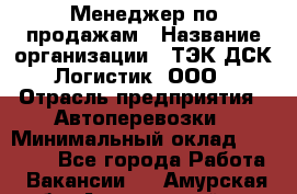 Менеджер по продажам › Название организации ­ ТЭК ДСК-Логистик, ООО › Отрасль предприятия ­ Автоперевозки › Минимальный оклад ­ 30 000 - Все города Работа » Вакансии   . Амурская обл.,Архаринский р-н